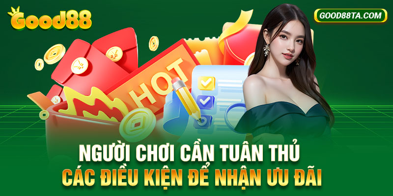 Người chơi cần tuân thủ các điều kiện để nhận ưu đãi